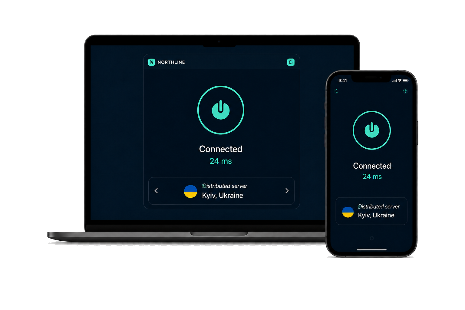 ZiyouFly VPN app on laptop and smartphone